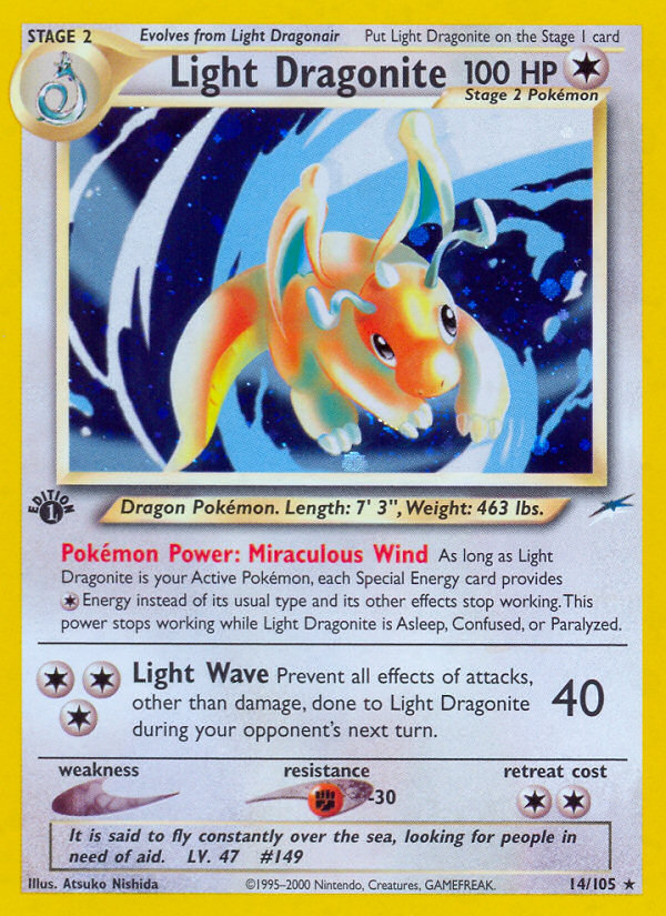 Light Dragonite 14/105 (1st Edition)