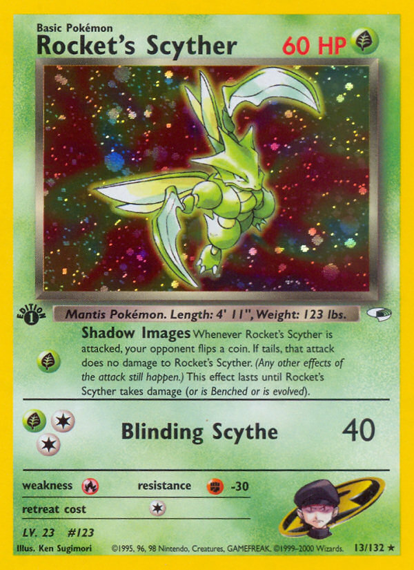 Rocket's Scyther 13/132 (1st Edition)