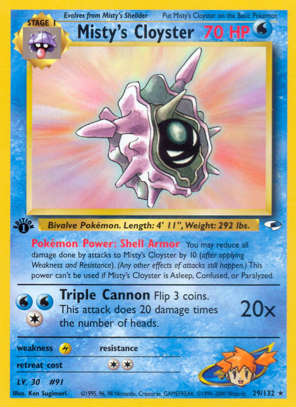 Misty's Cloyster 29/132 (1st Edition)