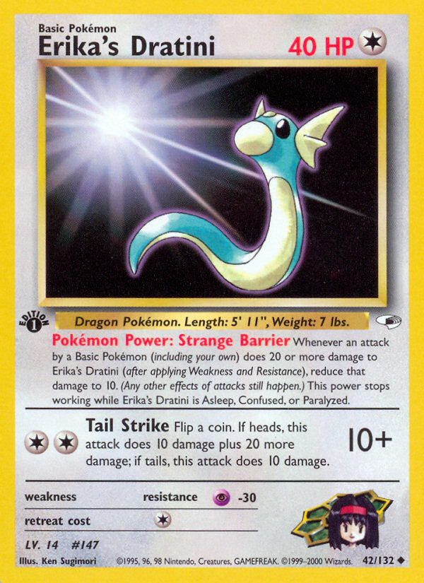 Erika's Dratini 42/132 (1st Edition)