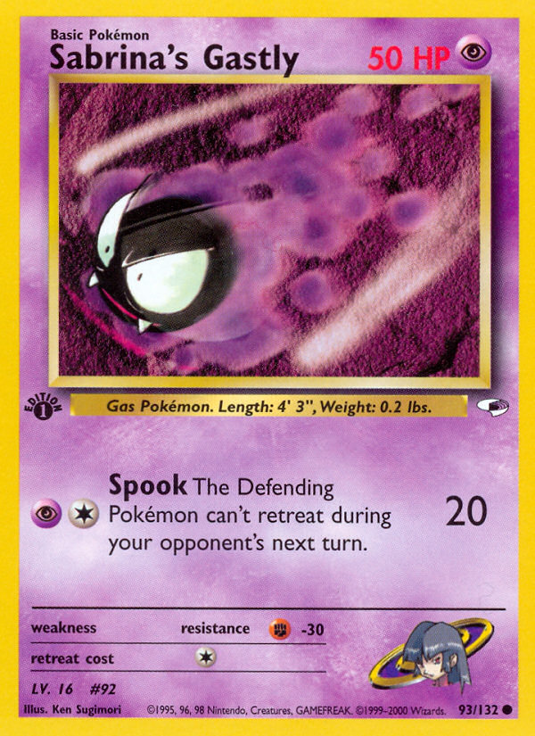 Sabrina's Gastly 93/132 (1st Edition)
