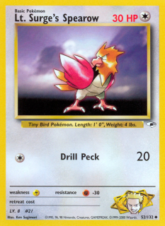 Lt. Surge's Spearow 52/132
