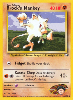 Brock's Mankey 68/132