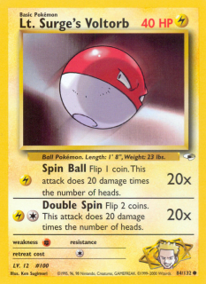 Lt. Surge's Voltorb 84/132