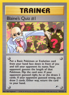 Blaine's Quiz #1 97/132