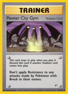 Pewter City Gym 115/132
