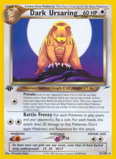 Dark Ursaring 21/105 (1st Edition)