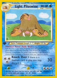 Light Piloswine 26/105 (1st Edition)
