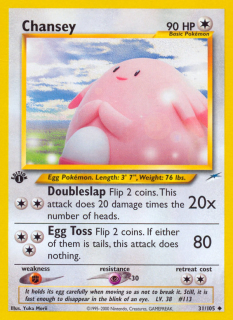 Chansey 31/105 (1st Edition)