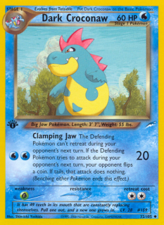 Dark Croconaw 32/105 (1st Edition)