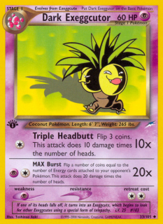 Dark Exeggutor 33/105 (1st Edition)