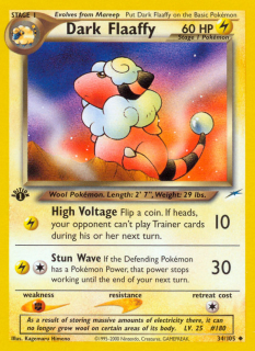 Dark Flaaffy 34/105 (1st Edition)