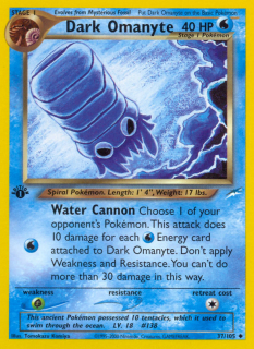 Dark Omanyte 37/105 (1st Edition)