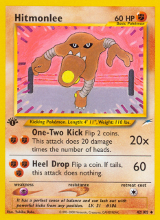 Hitmonlee 42/105 (1st Edition)