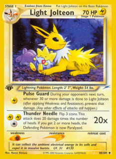Light Jolteon 48/105 (1st Edition)