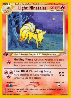 Light Ninetales 50/105 (1st Edition)
