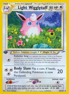 Light Wigglytuff 54/105 (1st Edition)