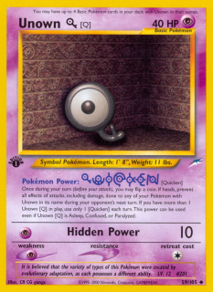 Unown Q 59/105 (1st Edition)