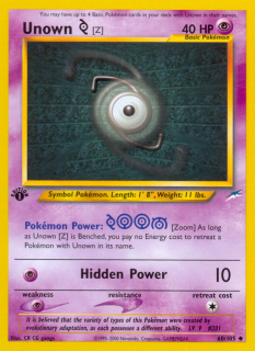 Unown Z 60/105 (1st Edition)