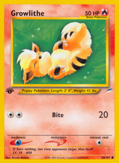Growlithe 68/105 (1st Edition)