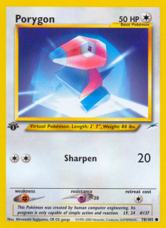 Porygon 78/105 (1st Edition)