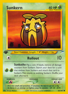 Sunkern 83/105 (1st Edition)