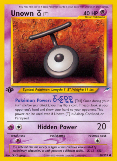 Unown T 88/105 (1st Edition)