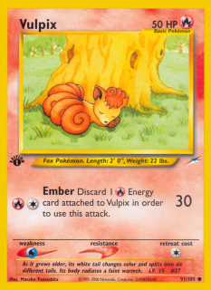 Vulpix 91/105 (1st Edition)