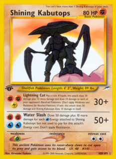 Shining Kabutops 108/105 (1st Edition)
