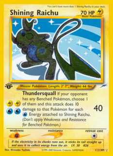 Shining Raichu 111/105 (1st Edition)