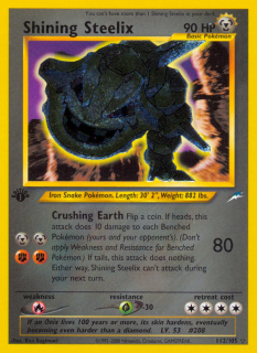 Shining Steelix 112/105 (1st Edition)