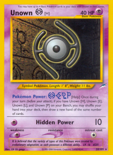 Unown H 28/105