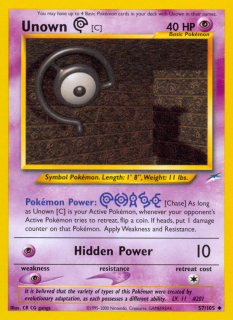 Unown C 57/105