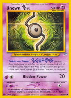 Unown S 87/105