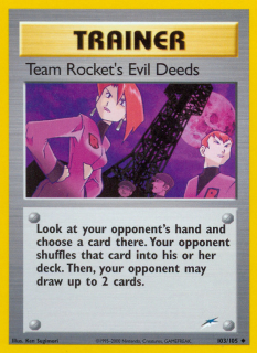 Team Rocket's Evil Deeds 103/105
