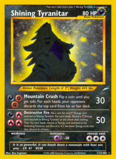 Shining Tyranitar 113/105