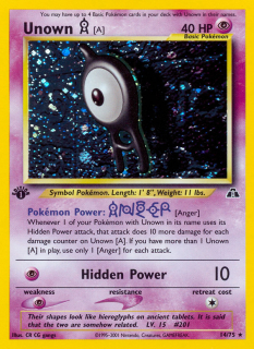 Unown A 14/75 (1st Edition)