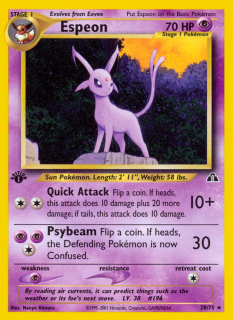 Espeon 20/75 (1st Edition)