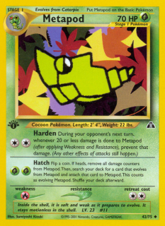 Metapod 42/75 (1st Edition)