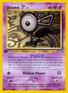 Unown F 48/75 (1st Edition)