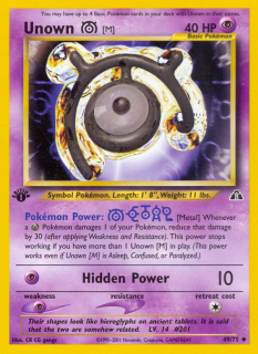 Unown M 49/75 (1st Edition)