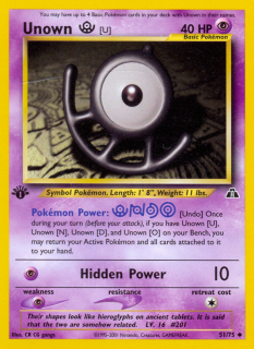 Unown U 51/75 (1st Edition)