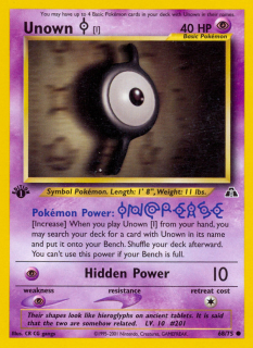 Unown I 68/75 (1st Edition)