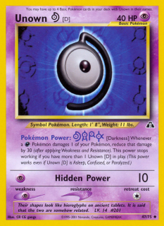 Unown D 47/75