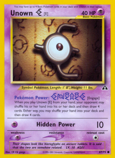 Unown E 67/75