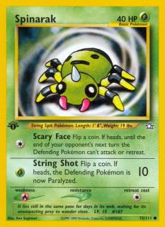 Spinarak 75/111 (1st Edition)