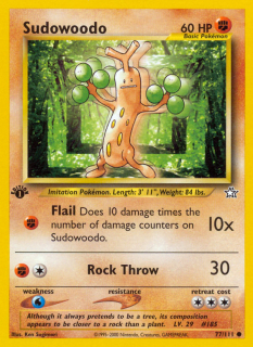 Sudowoodo 77/111 (1st Edition)