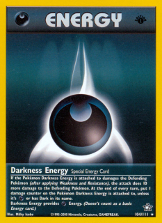 Darkness Energy 104/111 (1st Edition)