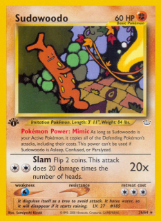 Sudowoodo 26/66 (1st Edition)