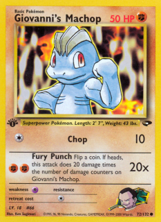 Giovanni's Machop 72/132 (1st Edition)